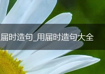 届时造句_用届时造句大全