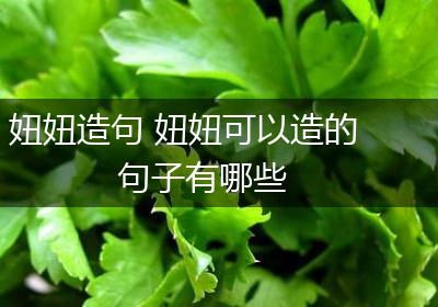 妞妞造句 妞妞可以造的句子有哪些