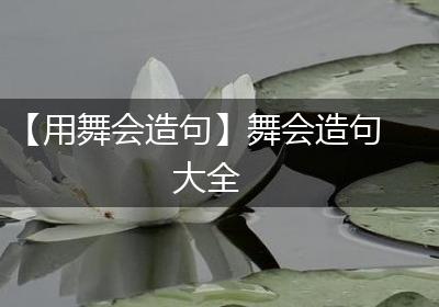 【用舞会造句】舞会造句大全