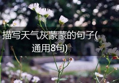 描写天气灰蒙蒙的句子(通用8句)