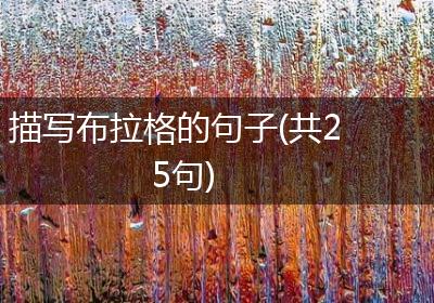 描写布拉格的句子(共25句)