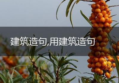 建筑造句,用建筑造句