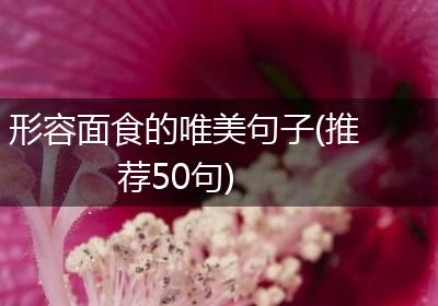 形容面食的唯美句子(推荐50句)