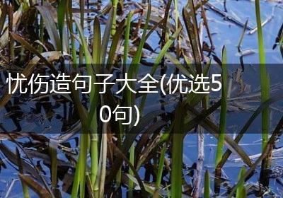 忧伤造句子大全(优选50句)
