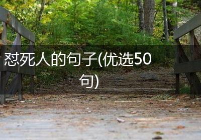 怼死人的句子(优选50句)