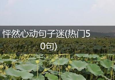 怦然心动句子迷(热门50句)