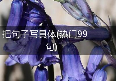 把句子写具体(热门99句)
