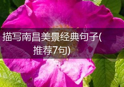 描写南昌美景经典句子(推荐7句)