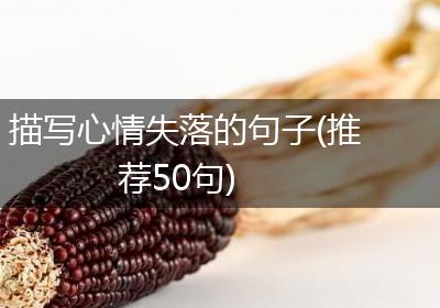 描写心情失落的句子(推荐50句)