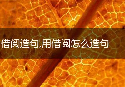 借阅造句,用借阅怎么造句