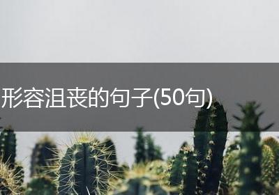 形容沮丧的句子(50句)