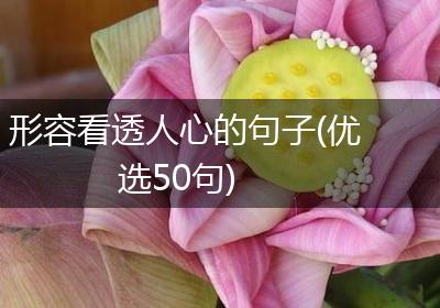 形容看透人心的句子(优选50句)