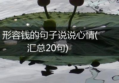 形容钱的句子说说心情(汇总20句)