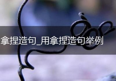 拿捏造句_用拿捏造句举例