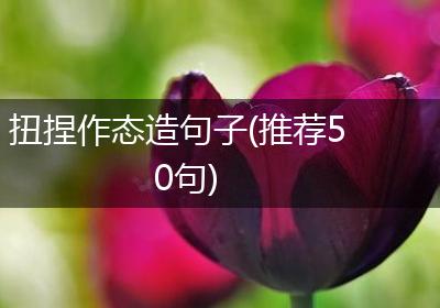 扭捏作态造句子(推荐50句)