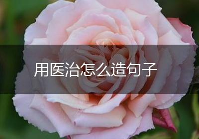 用医治怎么造句子