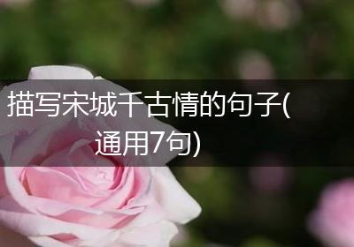 描写宋城千古情的句子(通用7句)