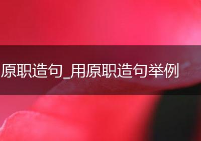原职造句_用原职造句举例