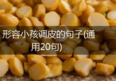 形容小孩调皮的句子(通用20句)