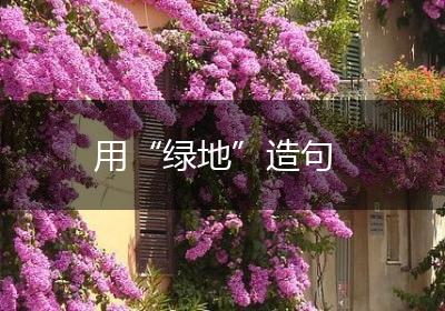 用“绿地”造句