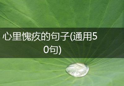 心里愧疚的句子(通用50句)