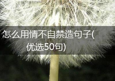 怎么用情不自禁造句子(优选50句)