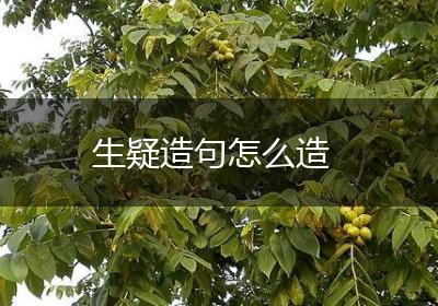 生疑造句怎么造