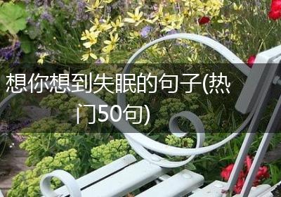 想你想到失眠的句子(热门50句)