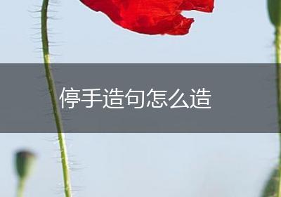 停手造句怎么造
