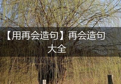 【用再会造句】再会造句大全