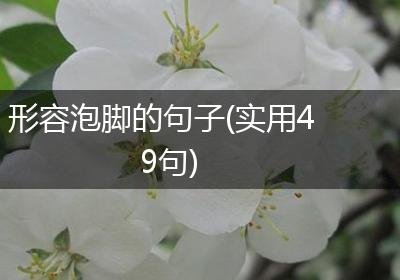 形容泡脚的句子(实用49句)