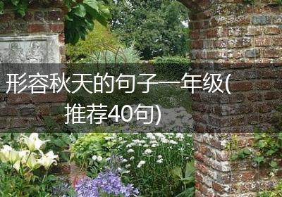 形容秋天的句子一年级(推荐40句)