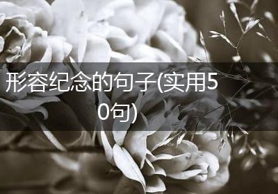 形容纪念的句子(实用50句)