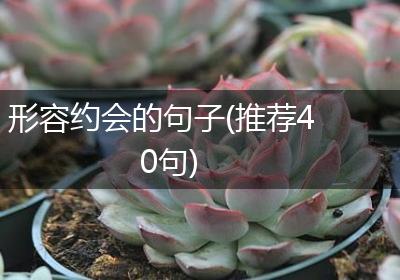 形容约会的句子(推荐40句)