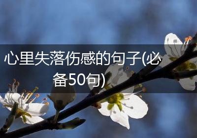 心里失落伤感的句子(必备50句)
