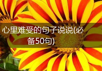 心里难受的句子说说(必备50句)