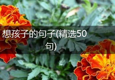 想孩子的句子(精选50句)