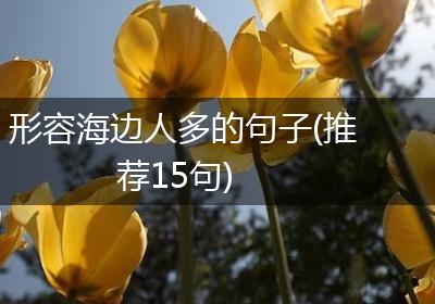 形容海边人多的句子(推荐15句)