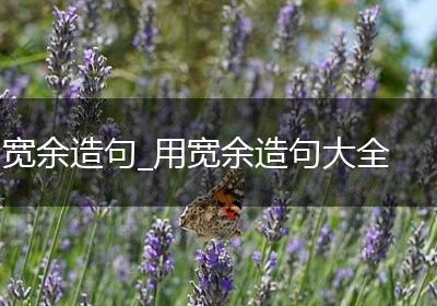 宽余造句_用宽余造句大全