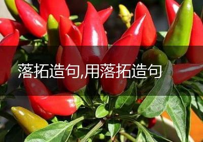 落拓造句,用落拓造句