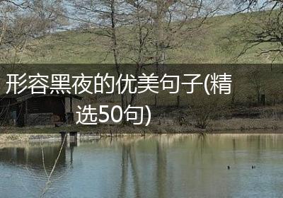 形容黑夜的优美句子(精选50句)