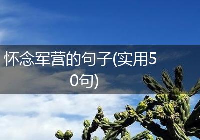 怀念军营的句子(实用50句)