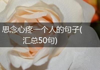 思念心疼一个人的句子(汇总50句)