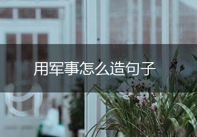 用军事怎么造句子