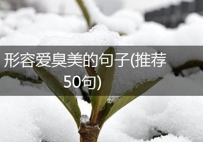 形容爱臭美的句子(推荐50句)