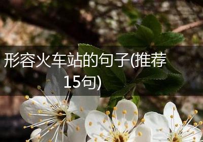 形容火车站的句子(推荐15句)