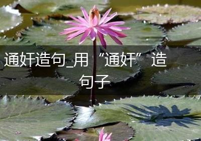 通奸造句_用“通奸”造句子