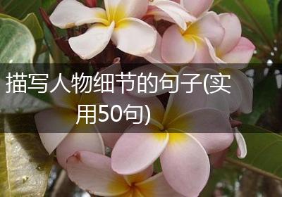 描写人物细节的句子(实用50句)
