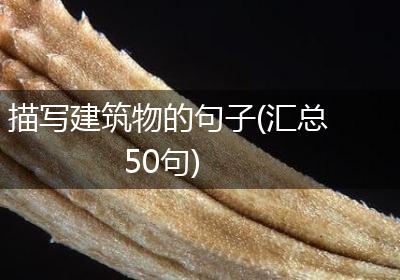 描写建筑物的句子(汇总50句)