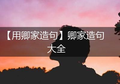【用卿家造句】卿家造句大全